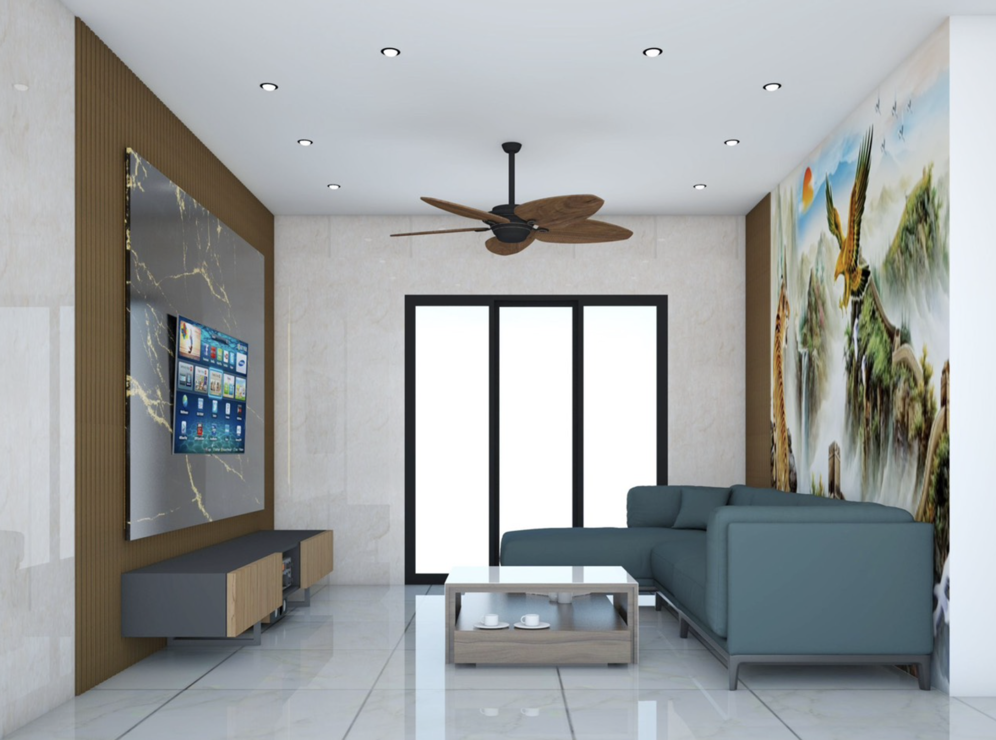 Len 3D phắc hoạ cho khách hàng duyệt