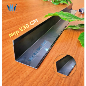 Nẹp Inox V30 Đen Gấp Mép – Dài 2m4