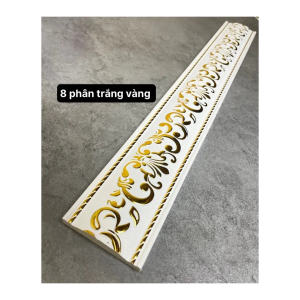 Phào Chỉ Nhựa 8 phân trắng vàng