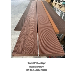 Sàn đặc ngoài trời Red Brown 140*20*2200mm