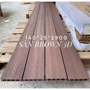 Sàn Gỗ Nhựa Brown 3D - SH140x25