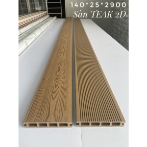 Sàn Gỗ Nhựa Teak 2D - SH140x25