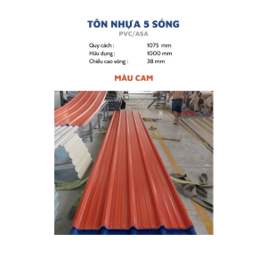 Tôn Nhựa 5 Sóng 
