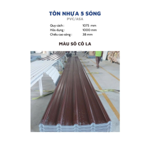 Tôn Nhựa 5 Sóng 