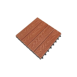  Vỉ gỗ nhựa ngoài trời vân gỗ VGDN30x30 - Red