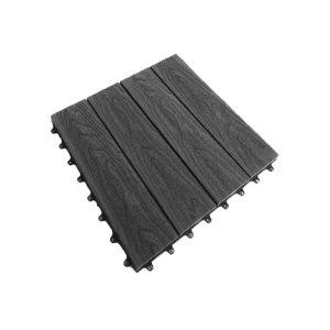  Vỉ gỗ nhựa ngoài trời vân gỗ VGDN30x30 - Xám Đen