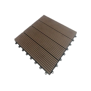  Vỉ gỗ nhựa ngoài trời vân sọc VSDN30x30 - Coffee