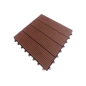  Vỉ gỗ nhựa ngoài trời vân sọc VSDN30x30 - Nâu Đồng