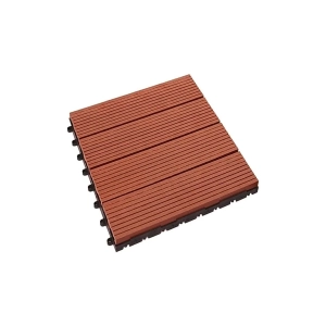  Vỉ gỗ nhựa ngoài trời vân sọc VSDN30x30 - Red